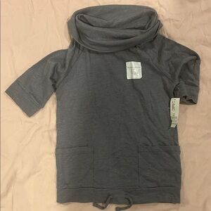 Old Navy Charcoal Cowl Neck Top